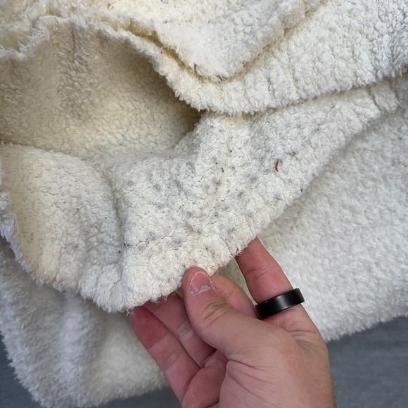 Skims Pants Womens 2X‎ 3X Ivory Cozy Knit Boucle Fleece Wide Leg Lounge Pull On - Picture 3 of 14